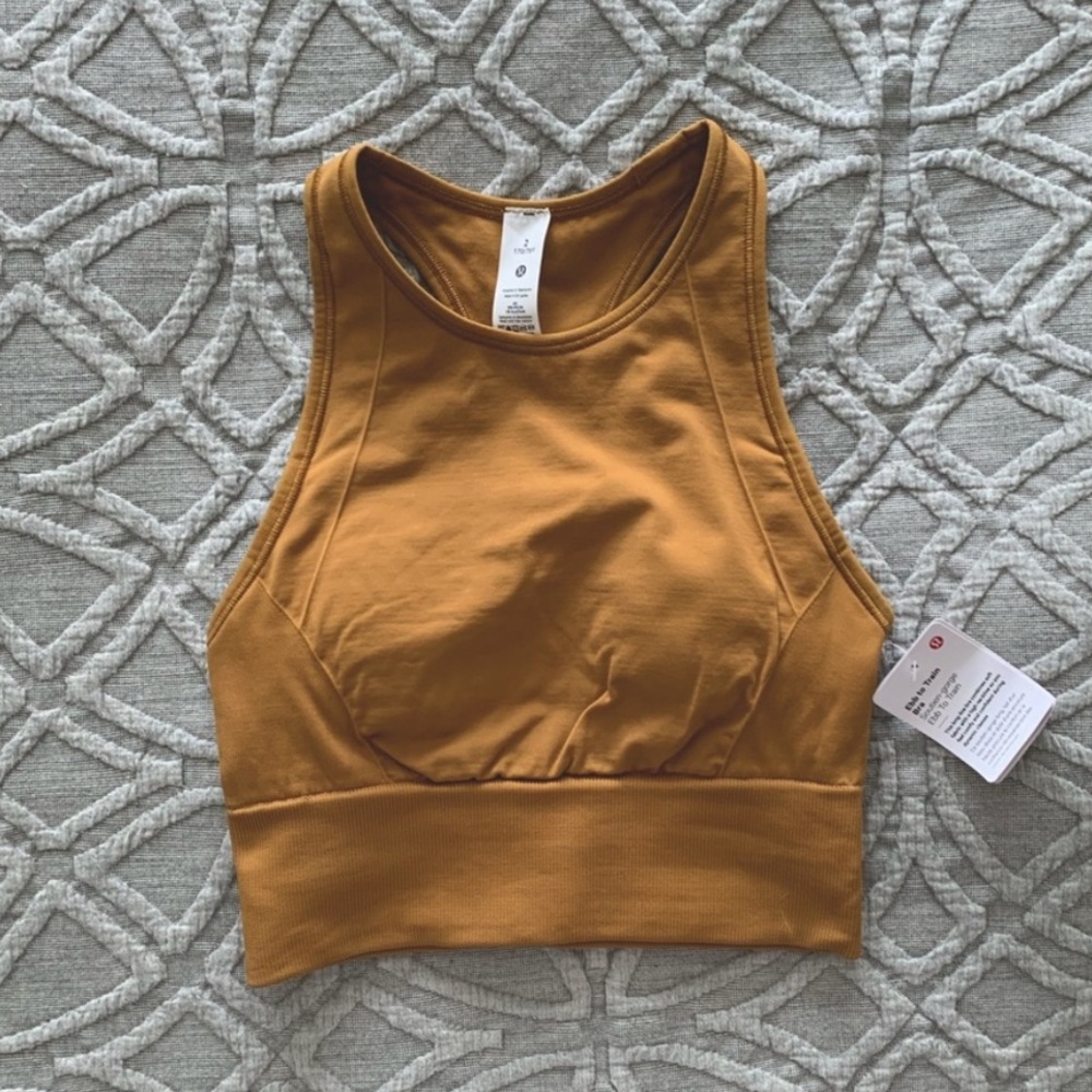 Lululemon Ebb to Train Bra Longline Crop Top sz 2